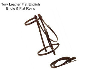 Tory Leather Flat English Bridle & Flat Reins
