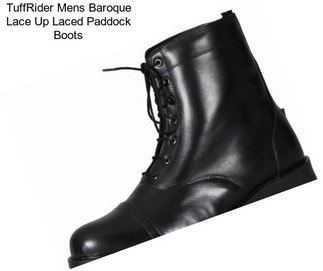 TuffRider Mens Baroque Lace Up Laced Paddock Boots