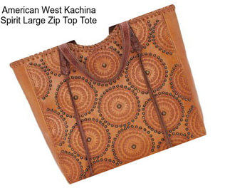 American West Kachina Spirit Large Zip Top Tote