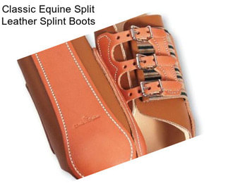 Classic Equine Split Leather Splint Boots