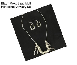 Blazin Roxx Bead Multi Horseshoe Jewlery Set