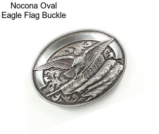 Nocona Oval Eagle Flag Buckle