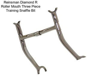 Reinsman Diamond R Roller Mouth Three Piece Training Snaffle Bit