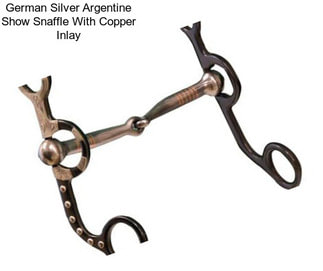 German Silver Argentine Show Snaffle With Copper Inlay