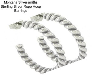 Montana Silversmiths Sterling Silver Rope Hoop Earrings