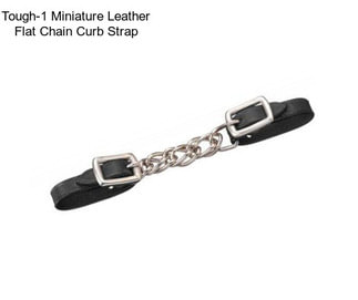 Tough-1 Miniature Leather Flat Chain Curb Strap