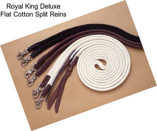 Royal King Deluxe Flat Cotton Split Reins