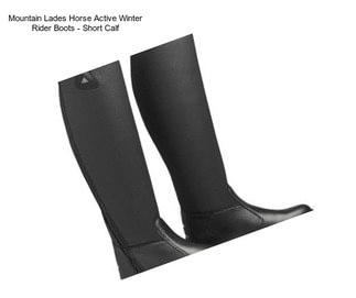 Mountain Lades Horse Active Winter Rider Boots - Short Calf