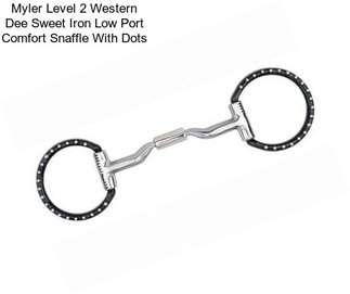 Myler Level 2 Western Dee Sweet Iron Low Port Comfort Snaffle With Dots