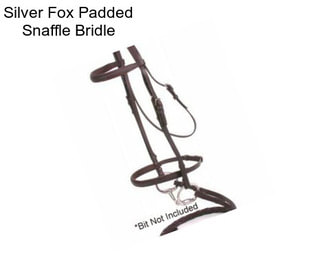 Silver Fox Padded Snaffle Bridle