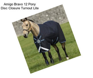 Amigo Bravo 12 Pony Disc Closure Turnout Lite