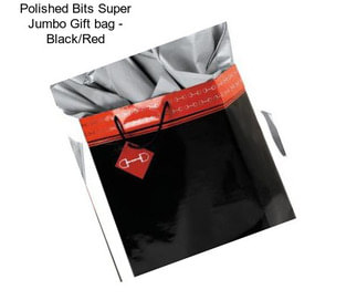 Polished Bits Super Jumbo Gift bag - Black/Red