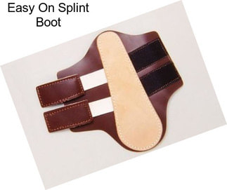 Easy On Splint Boot