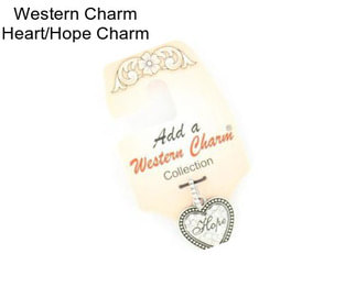 Western Charm Heart/Hope Charm