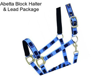 Abetta Block Halter & Lead Package