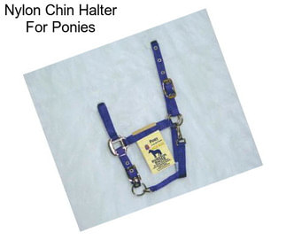 Nylon Chin Halter For Ponies