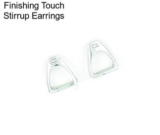 Finishing Touch Stirrup Earrings