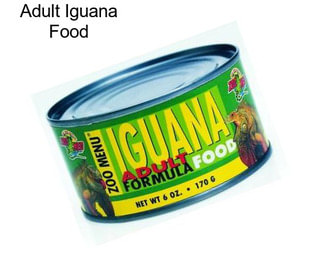 Adult Iguana Food