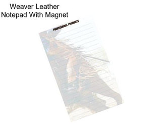 Weaver Leather Notepad With Magnet