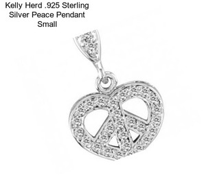 Kelly Herd .925 Sterling Silver Peace Pendant Small