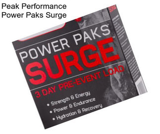 Peak Performance Power Paks Surge