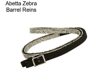 Abetta Zebra Barrel Reins