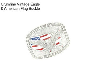 Crumrine Vintage Eagle & American Flag Buckle