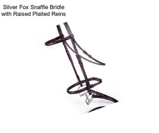 Silver Fox Snaffle Bridle with Raised Plaited Reins