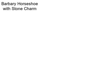 Barbary Horseshoe with Stone Charm