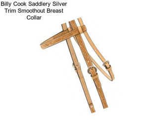Billy Cook Saddlery Silver Trim Smoothout Breast Collar