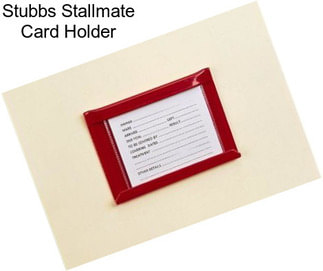 Stubbs Stallmate Card Holder
