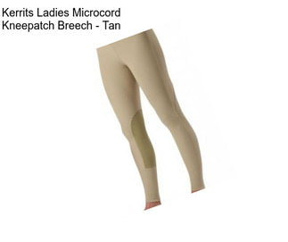 Kerrits Ladies Microcord Kneepatch Breech - Tan