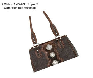 AMERICAN WEST Triple C Organizer Tote Handbag