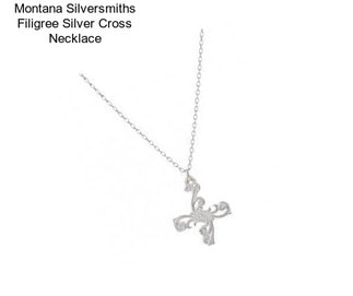 Montana Silversmiths Filigree Silver Cross Necklace