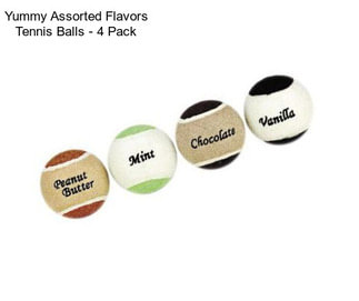 Yummy Assorted Flavors Tennis Balls - 4 Pack