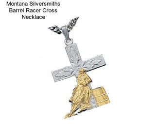 Montana Silversmiths Barrel Racer Cross Necklace