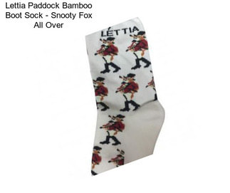 Lettia Paddock Bamboo Boot Sock - Snooty Fox All Over