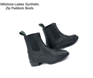 Millstone Ladies Synthetic Zip Paddock Boots