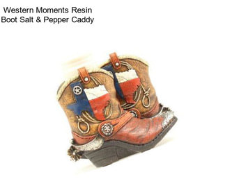 Western Moments Resin Boot Salt & Pepper Caddy