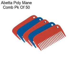 Abetta Poly Mane Comb Pk Of 50