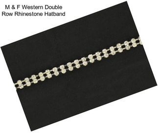 M & F Western Double Row Rhinestone Hatband