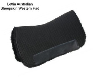 Lettia Australian Sheepskin Western Pad