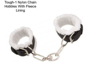 Tough-1 Nylon Chain Hobbles With Fleece Lining