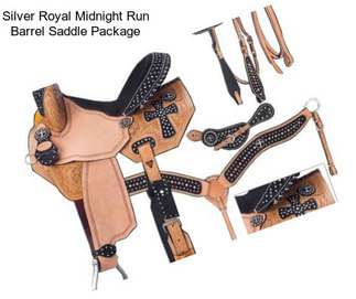 Silver Royal Midnight Run Barrel Saddle Package