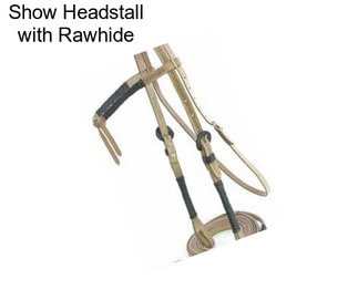 Show Headstall with Rawhide