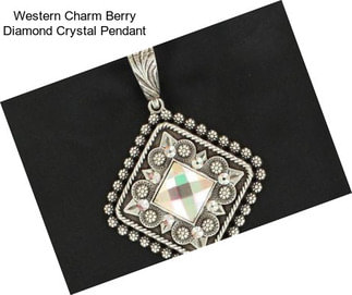 Western Charm Berry Diamond Crystal Pendant