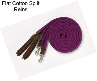 Flat Cotton Split Reins