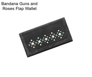 Bandana Guns and Roses Flap Wallet