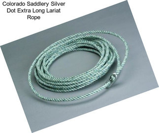 Colorado Saddlery Silver Dot Extra Long Lariat Rope