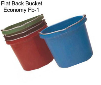 Flat Back Bucket Economy Fb-1